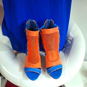🍊 💙Orange-Blue Stilettos  💙🍊
